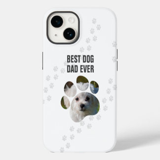 Beste hond papa ooit foto poot print iPhone 14 hoesje