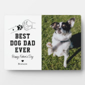 Beste hond papa ooit foto Vaderdag Fotoplaat (voorkant)