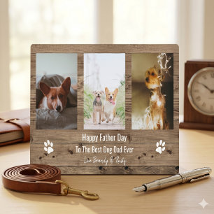 Beste hond papa ooit foto Vaderdag Fotoplaat