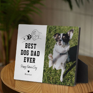 Beste hond papa ooit foto Vaderdag Fotoplaat
