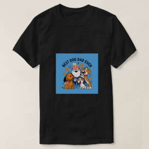 Beste hond papa ooit gepersonaliseerd huisdier fot t-shirt
