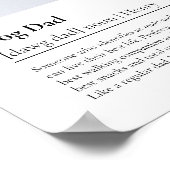 Beste hond papa ooit gepersonaliseerde Franse bull Poster (Hoek)