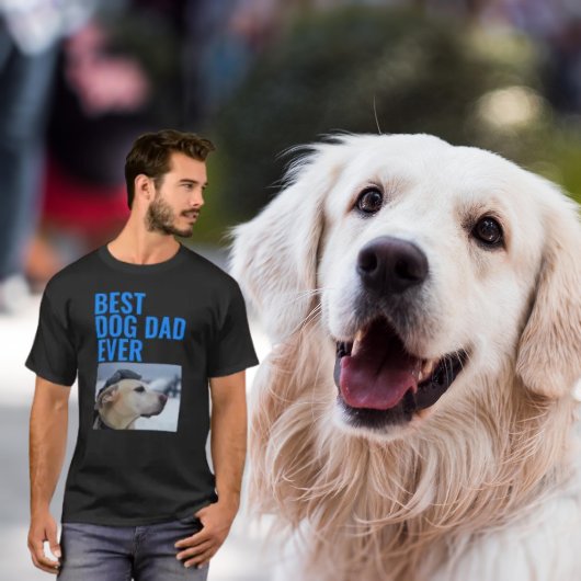 Beste hond papa ooit: gepersonaliseerde Vaderdag T-shirt