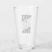 Beste hond papa ooit glas (Achterkant)