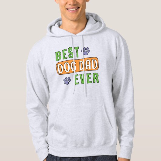Beste hond papa ooit hoodie (Voorkant)