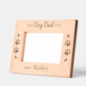 Beste HOND PAPA ooit - Huisdier Gepersonaliseerde Gegraveerde Lijstjes (Links)