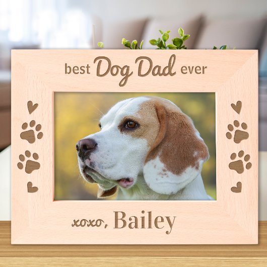 Beste HOND PAPA ooit - Huisdier Gepersonaliseerde Gegraveerde Lijstjes