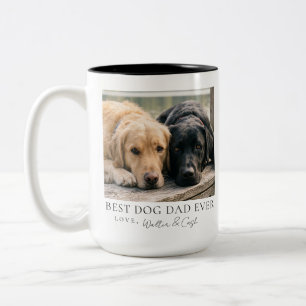 Beste hond papa ooit huisdier ouder foto mok 