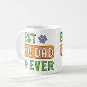 Beste hond papa ooit koffiemok (Voorkant links)