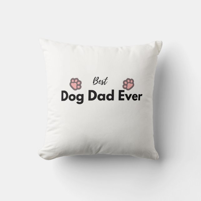 Beste hond papa ooit Kussensloop Kussen (Voorkant)