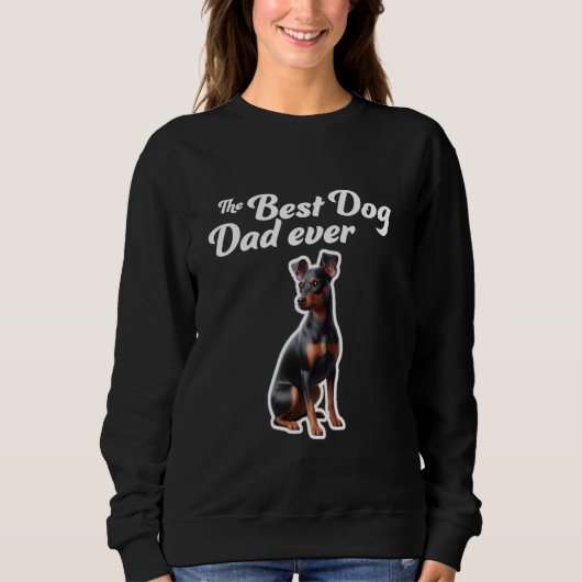 Beste Hond Papa Ooit Manchester Terrier Trui (Voorkant)