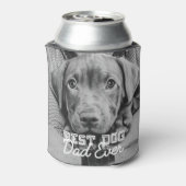 Beste hond papa ooit moderne aangepaste huisdier f blikjeskoeler (Blikje Achterkant)