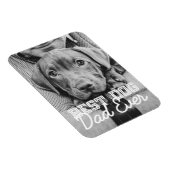 Beste hond papa ooit moderne aangepaste huisdier f magneet (Rechterzijde)