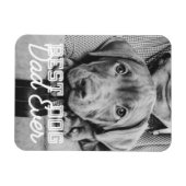 Beste hond papa ooit moderne aangepaste huisdier f magneet (Horizontaal)