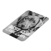 Beste hond papa ooit moderne aangepaste huisdier f magneet (Linkerzijde)