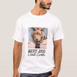 Beste hond papa ooit moderne aangepaste huisdier f t-shirt