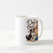 Beste hond papa ooit mok – Grappig cadeau voor tro (Voorkant rechts)