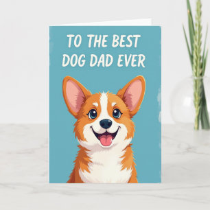 Beste Hond Papa Ooit Ontwerpkaart Kaart