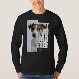 Beste hond papa ooit originele gepersonaliseerde f t-shirt