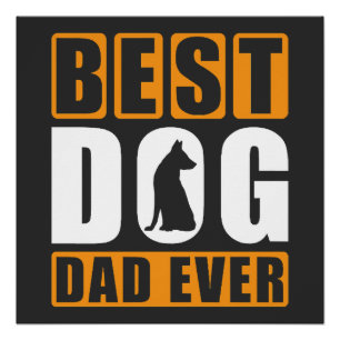 Beste Hond Papa Ooit Perfect Poster