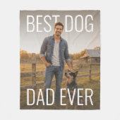 Beste hond papa ooit PhotoPop Fleece Deken (Voorkant)