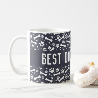 Beste hond papa ooit poot afdrukken koffiemok