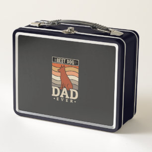 Beste hond papa ooit Retro silhouet