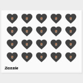 Beste hond papa ooit retro silhouet hart sticker (Vel)