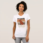 Beste hond papa ooit Retro silhouet T-shirt (Voorkant volledig)