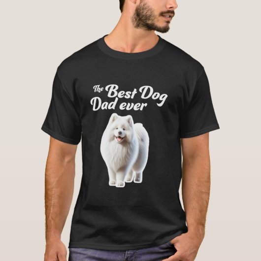 Beste Hond Papa Ooit - Samoyed T-shirt (Voorkant)