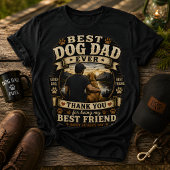 Beste hond papa ooit t-shirt