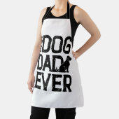 Beste hond papa ooit T-shirt ontwerp (3) Schort (Insitu)