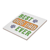 Beste hond papa ooit tegeltje (Zijkant)