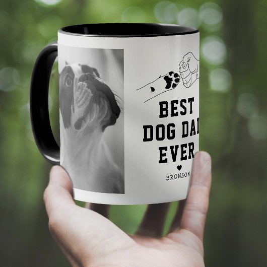 Beste hond papa ooit Twee foto Mok
