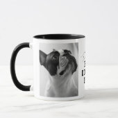 Beste hond papa ooit Twee foto Mok (Links)