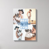 Beste hond papa ooit Vaderdag Beste hond ooit Canvas Afdruk (Voorkant)