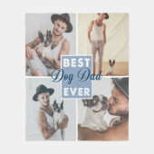 Beste hond papa ooit Vaderdag Beste hond ooit Fleece Deken (Voorkant)