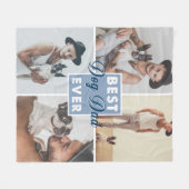 Beste hond papa ooit Vaderdag Beste hond ooit Fleece Deken (Voorkant (Horizontaal))