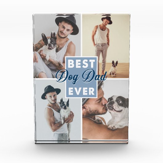 Beste hond papa ooit Vaderdag Beste hond ooit Fotoblokken (Voorkant)