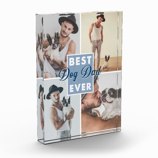 Beste hond papa ooit Vaderdag Beste hond ooit Fotoblokken (Links)