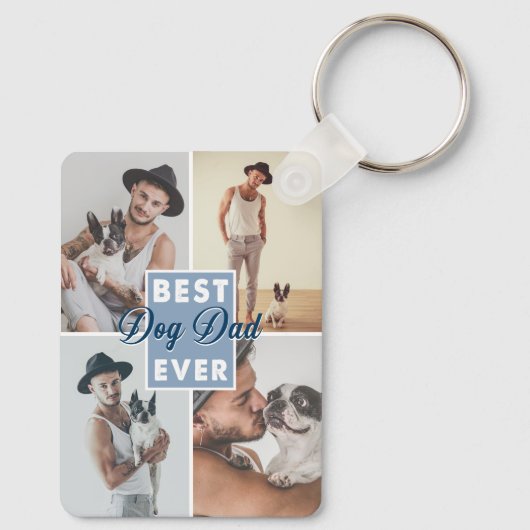 Beste hond papa ooit Vaderdag Beste hond ooit Sleutelhanger (Achterkant)