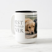 Beste hond papa ooit Vaderdag foto mok (Voorkant links)