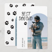 Beste hond papa ooit | Vaderdag-fotokaart Kaart (Voorkant / Achterkant)