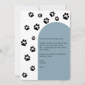 Beste hond papa ooit | Vaderdag-fotokaart Kaart (Achterkant)