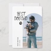 Beste hond papa ooit | Vaderdag-fotokaart Kaart (Voorkant)