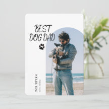 Beste hond papa ooit | Vaderdag-fotokaart