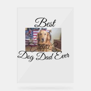 Beste hond papa ooit voeg huisdier naam foto bot g acryl bord