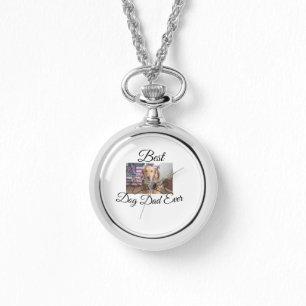 Beste hond papa ooit voeg huisdier naam foto bot g horloge