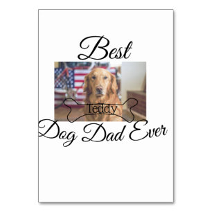 Beste hond papa ooit voeg huisdier naam foto bot g kaart