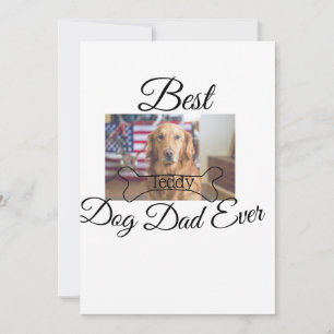 Beste hond papa ooit voeg huisdier naam foto bot g kaart